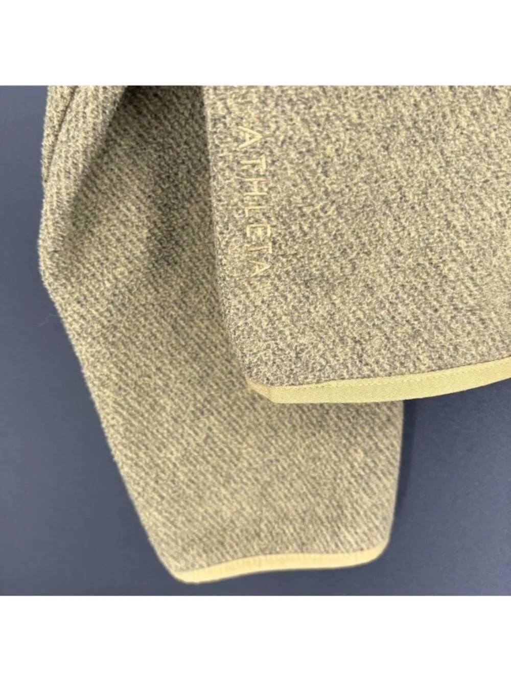 Athleta Women's Stroll Fleece Full Zip Jacket L Green Cropped Lightweight Cozy - Picture 3 of 11
